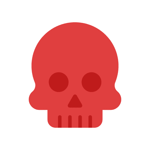 Death skull horror halloween icon