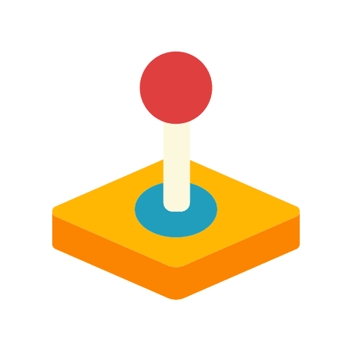 Joystick game controller gamer arcade stick icon