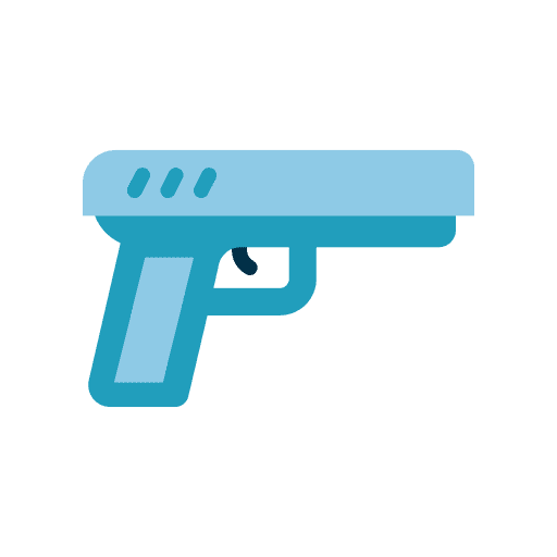 Pistol handgun revolver miscellaneous icon Pistol handgun revolver miscellaneous icon