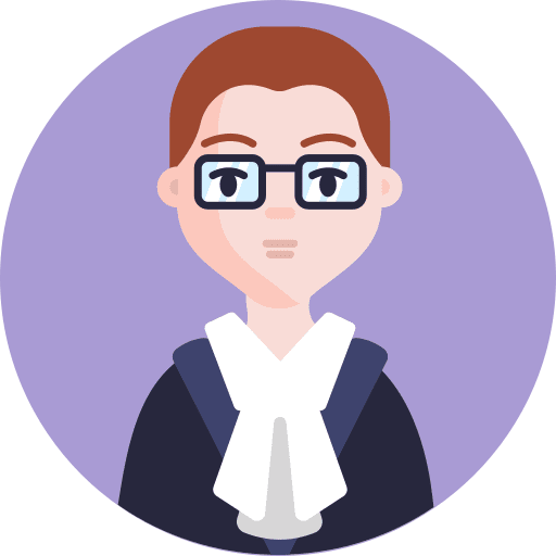 Advocacy avatar man lawyer icon
