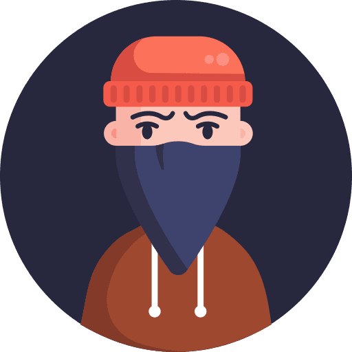 Criminal occupation man user icon Criminal occupation man user icon