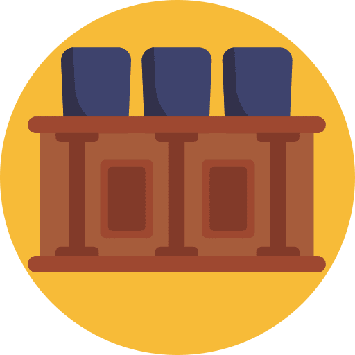 Tribunal judge chair order chair icon
