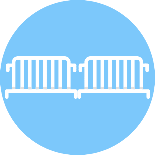 Barrier signaling crime security icon Barrier signaling crime security icon