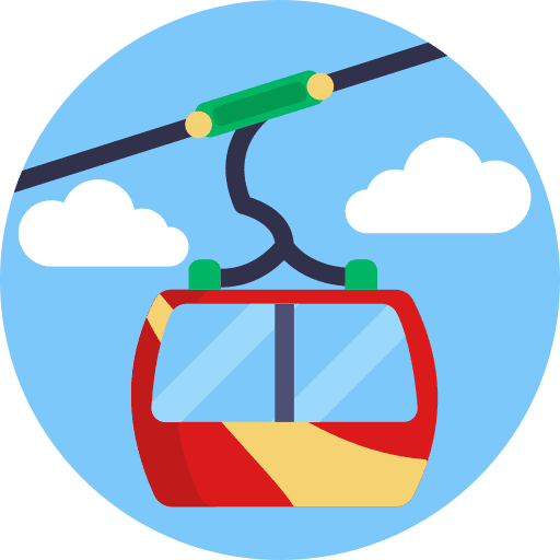 Cable car cabin carrier public transport transportation icon