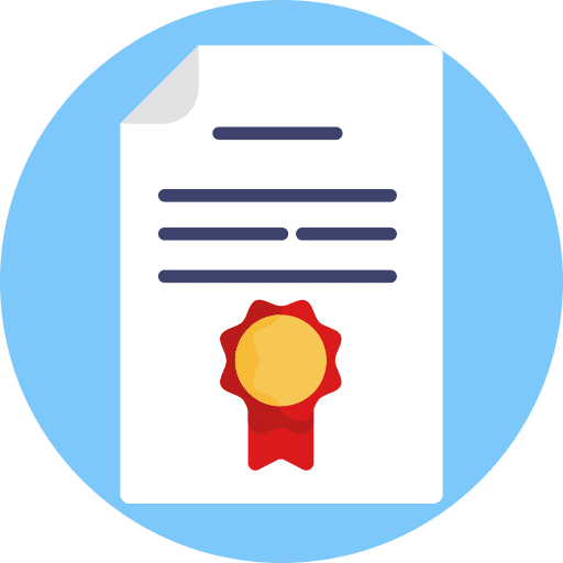 Certificate contract certification certificate icon Certificate contract certification certificate icon