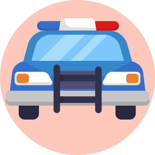 Police car police car transport law icon Police car police car transport law icon