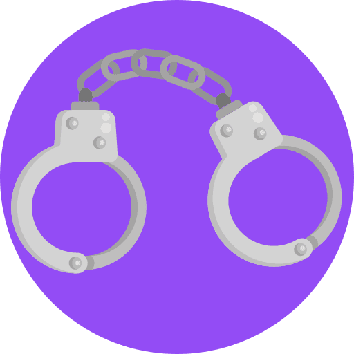 Police handcuffs arrest crime miscellaneous icon Police handcuffs arrest crime miscellaneous icon