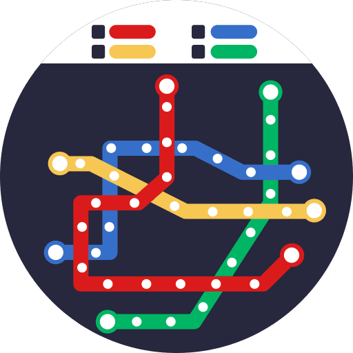 Road subway public transport road icon