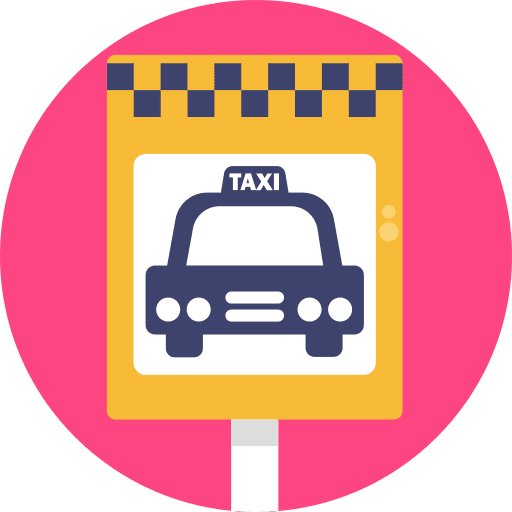 Taxi signal service taxi car icon Taxi signal service taxi car icon