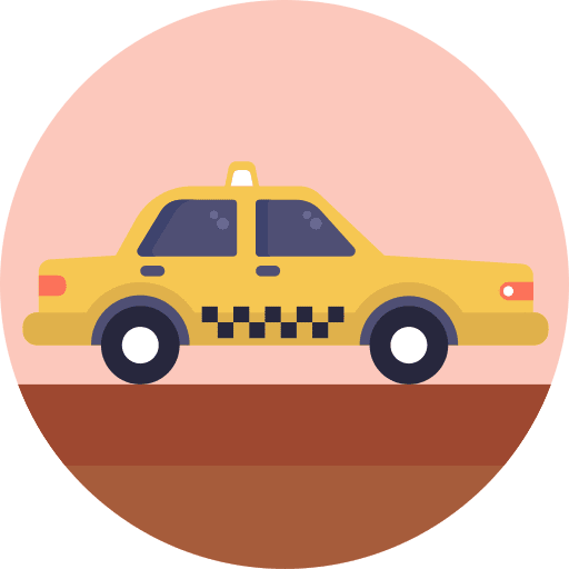 Taxi cab vehicle transportation automobile icon Taxi cab vehicle transportation automobile icon