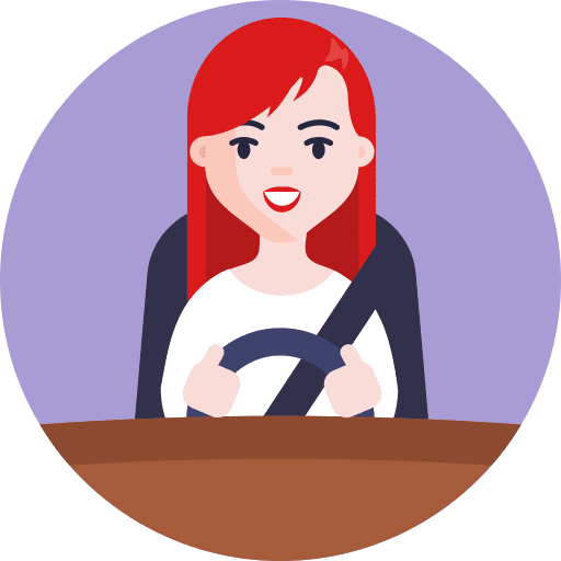 Driver driving avatar wheel icon