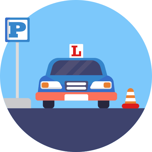 L plate learner l plate transportation icon