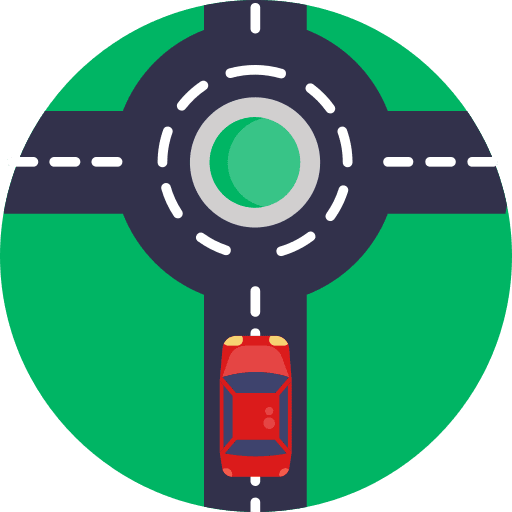 Roundabout transportation roundabout car icon
