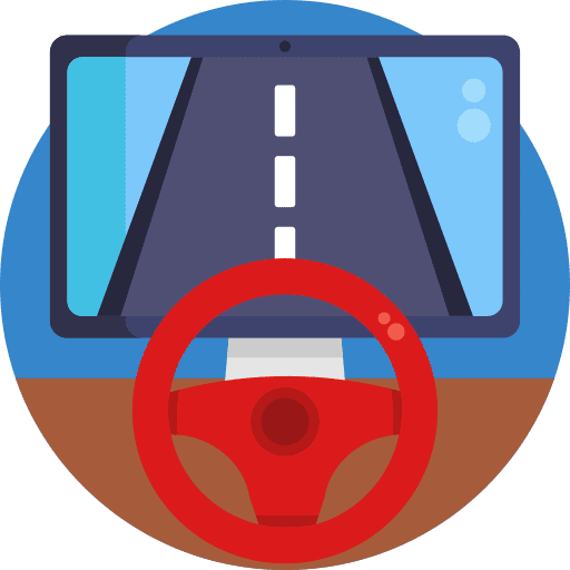 Steering wheel car driving school transport icon Steering wheel car driving school transport icon