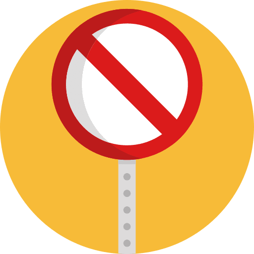 No entry traffic sign circulation transportation icon No entry traffic sign circulation transportation icon