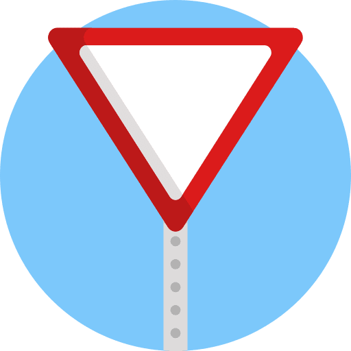 Traffic sign shapes yield traffic sign icon Traffic sign shapes yield traffic sign icon