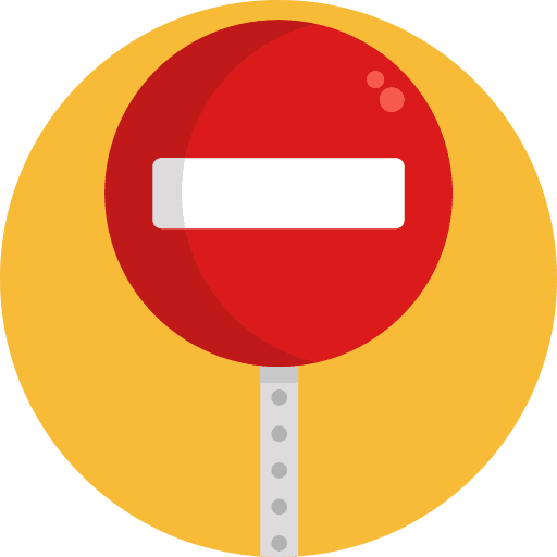 No entry signpost traffic sign regulation icon No entry signpost traffic sign regulation icon