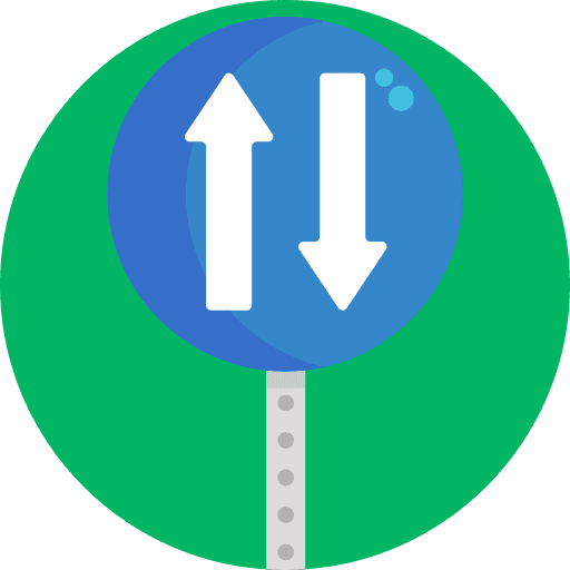 Two way directional direction signaling icon Two way directional direction signaling icon