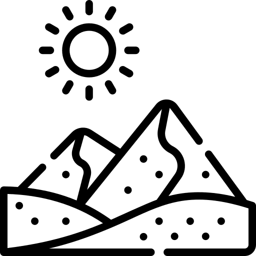 Desert desert weather sun icon Desert desert weather sun icon