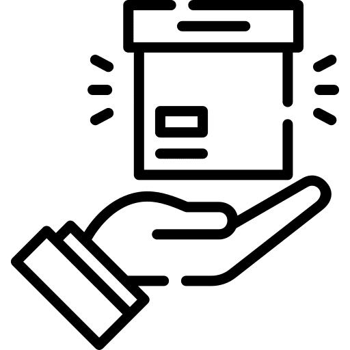 Delivery box send package shipping icon
