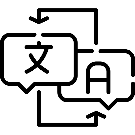 Translator translation social languages icon Translator translation social languages icon