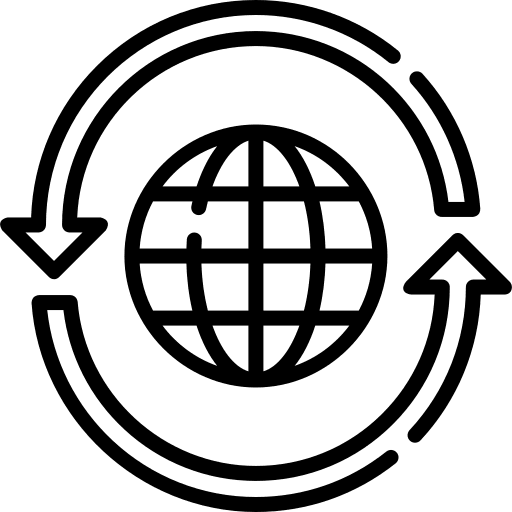 Worldwide call center support services assistance icon Worldwide call center support services assistance icon