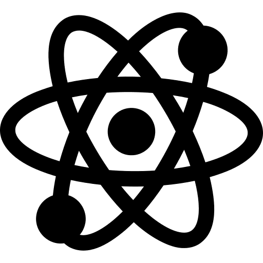 Science chemistry atom molecule icon