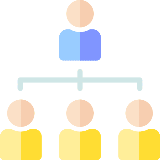 Organization structure team group hierarchy icon