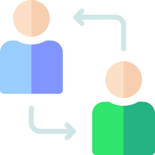 Shift leadership collaboration relationship icon Shift leadership collaboration relationship icon