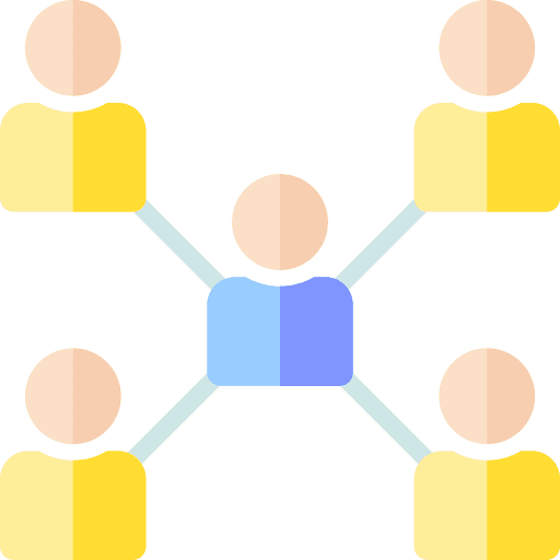 Teamwork meeting human networking icon Teamwork meeting human networking icon