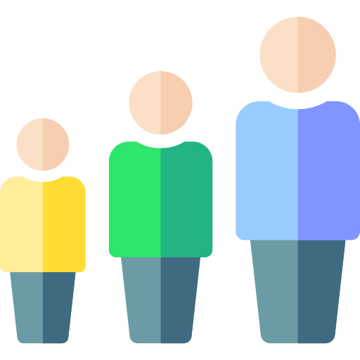 Group leader leadership growing icon Group leader leadership growing icon