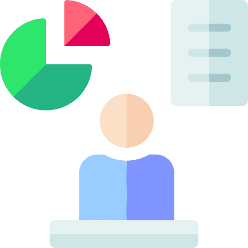 Presentation chart information data analytics icon Presentation chart information data analytics icon