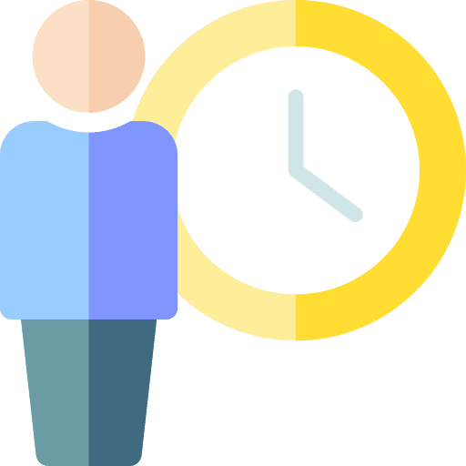 Time management efficiency timetable people icon Time management efficiency timetable people icon