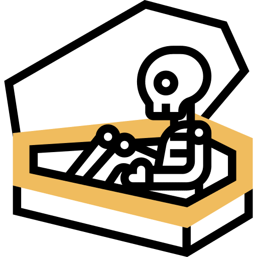 Coffin coffin terror spooky icon