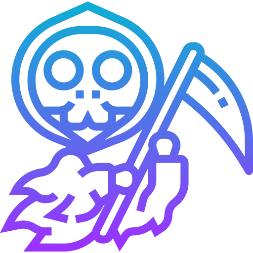 Grim reaper grim reaper skeleton character icon