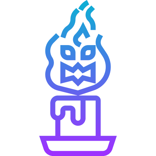 Candle ornamental ritual burning icon Candle ornamental ritual burning icon