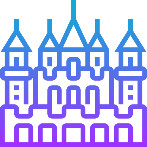 Castle castle abandoned house architecture and city icon Castle castle abandoned house architecture and city icon