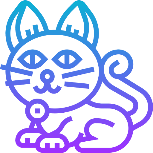 Cat halloween domestic animals icon Cat halloween domestic animals icon