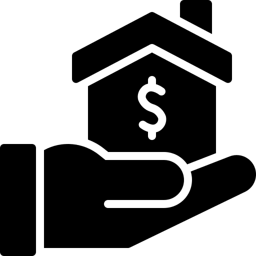 Mortgage property loan business icon