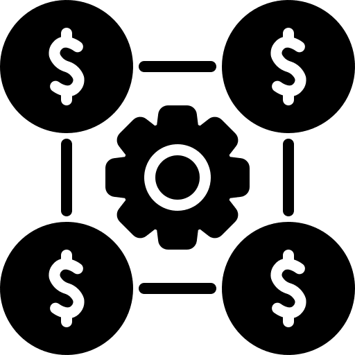 Transaction management commerce and shopping finance icon