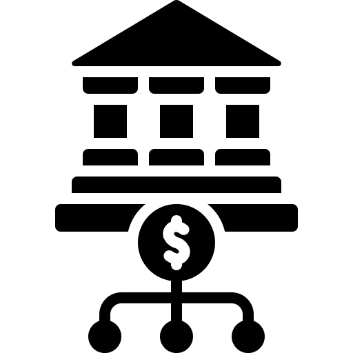 Bank lending technology business and finance icon Bank lending technology business and finance icon