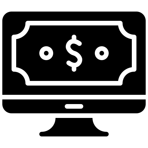 Computer business computer finance icon Computer business computer finance icon
