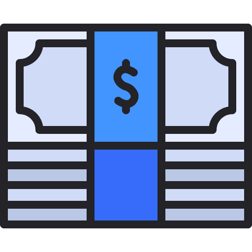 Money business and finance profit money icon