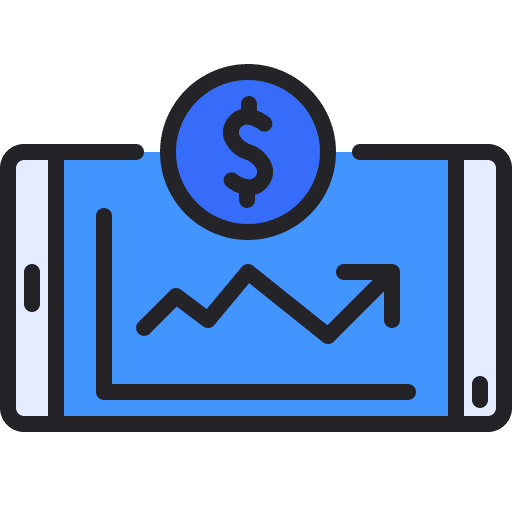 Trading trading chart stock icon