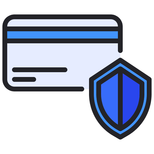 Credit card credit card security protection icon Credit card credit card security protection icon