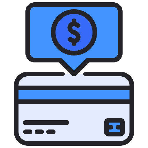 Credit card dollar credit card business icon Credit card dollar credit card business icon