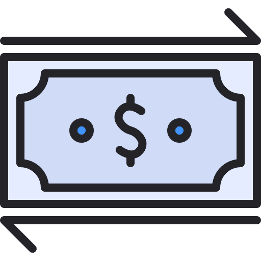 Currency dollar transfer money icon Currency dollar transfer money icon