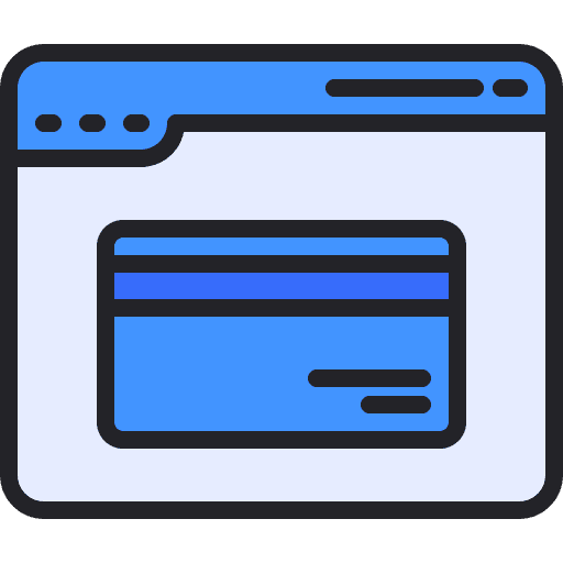 Website business and finance web payment icon Website business and finance web payment icon