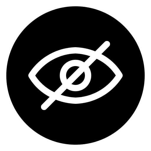 Eye slash eye ui icon