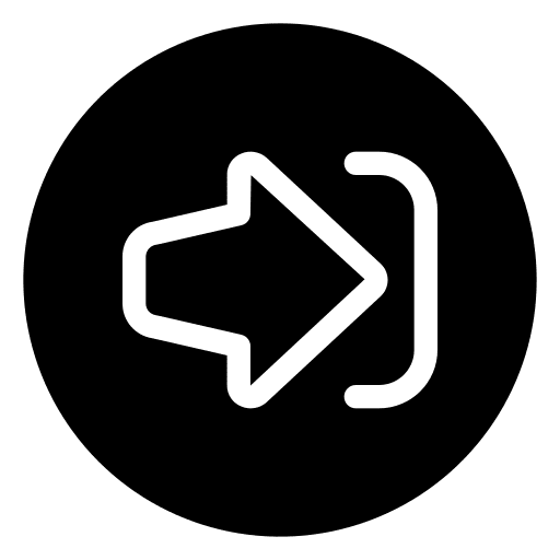 Right arrow login button user interface icon